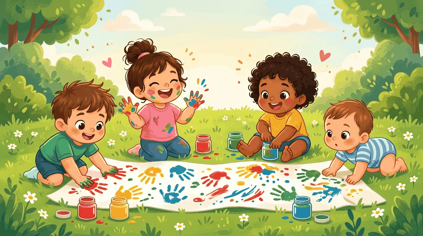 Pintura com as mãos